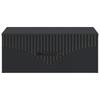 Wall Mounted Nightstand Black 49 X 34.5 X 20 Cm