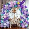 Mermaid Theme Balloon Arch Set for Birthday Party Summer Decoration Graduation and Mother's Day Party Decoration