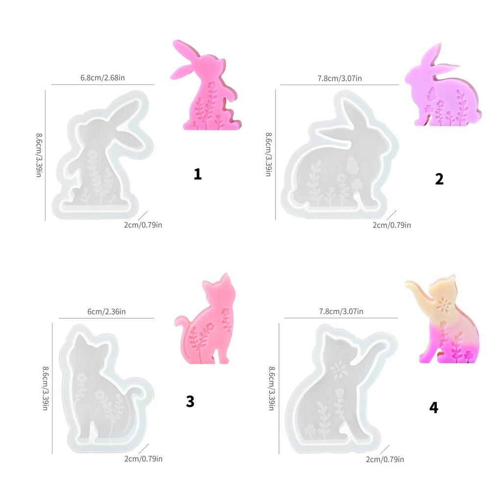 Animal Shaped Candle Gypsum Mold Practical Aromatherapys Silicone Molds Desktops Ornament Mold Home Decoration Molds