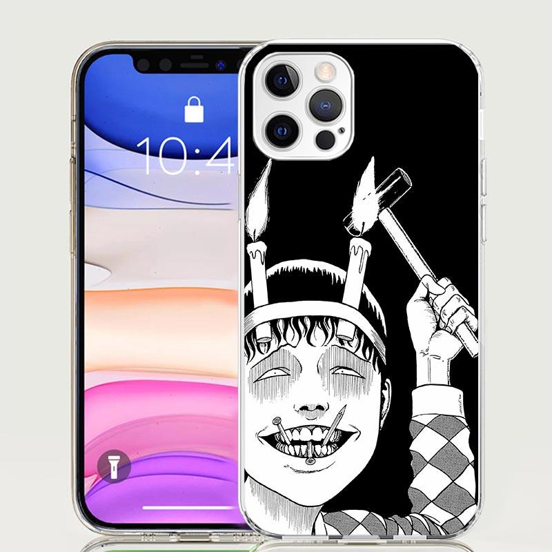 Japanese Horror Comic Anime Phone Case For iPhone 17 Air 16 15 Plus 11 14 Pro Max 13 Mini 12 7 8 + SE Pattern Art Customized Cov