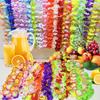 Hawaiian Leis Bulk Colorful Faux Flower Necklace Leis Tropical Theme Party Favors for Adults Hawaii Summer Beach Luau Party Birthday Party Supplies