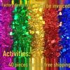 Colored Tinsel Garland for Weddings, Birthdays, Children's Day, and Christmas Decorations
