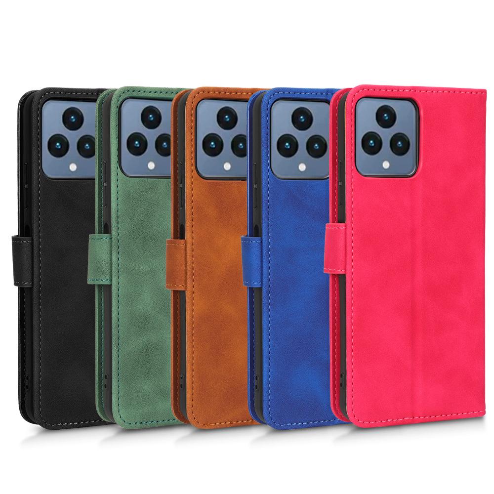 T-Mobile Revvl 6 5G Flip Leather Wallet Case with Card Slot Holder