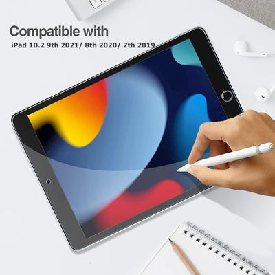 1 Pack Tempered Glass for iPad 10.2 Inch (9th/8th/7th Generation 2021/2020/2019) Screen Protector Film Guard High Definition Clear