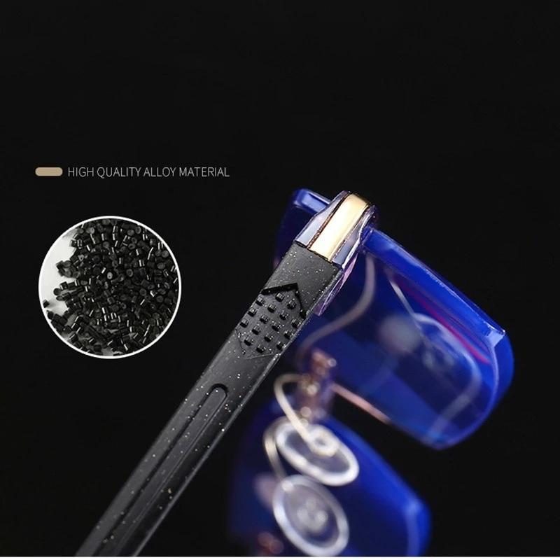 Reading Glasses Men HD Frameless Presbyopic Glasses Anti Blue Light Ultra Light Reading Glasses Diopter 0 To +4.0