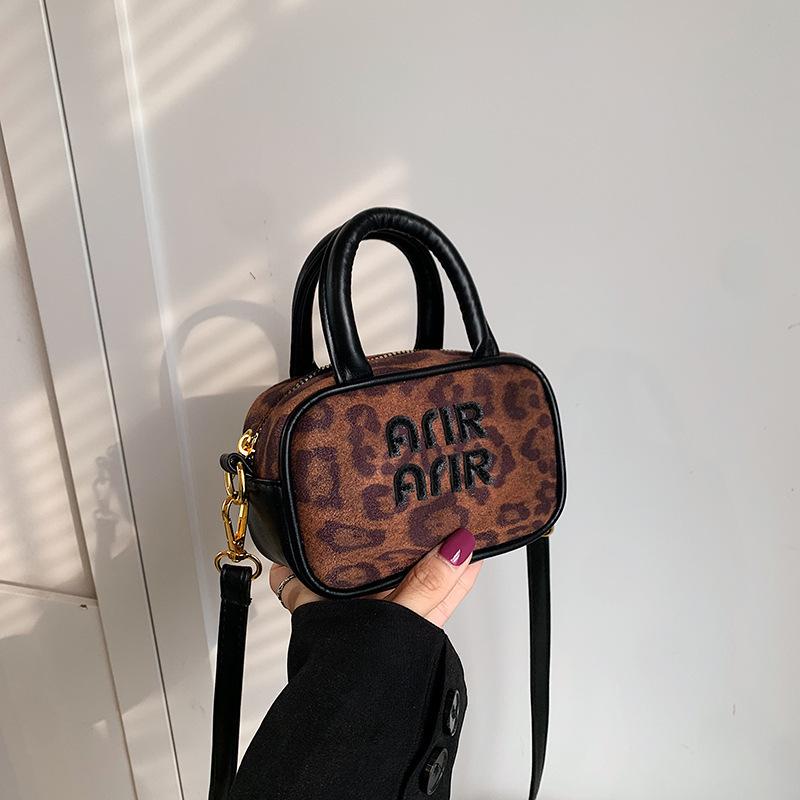 

Checkered Trendy Kidss Mini Handbag Letters Leopard Print Singleshoulder Kids леопардовий