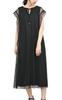 Plus Size Tulle Layered Short Long UV Cooling Quick LL [JANJAM] Women's Dress, Sleeve, Length, Sheer, Protection, Fabric, Drying, Black,