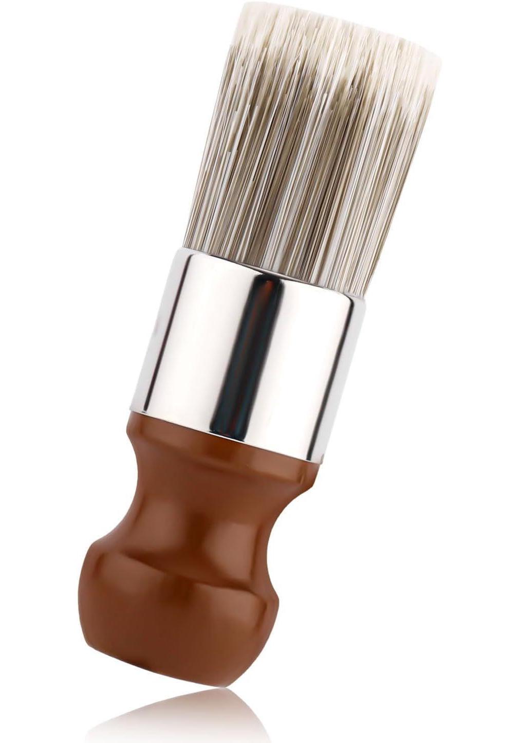 Beech Wood Pig Bristle 2-inch Oval Chalk Paint Wax Brush