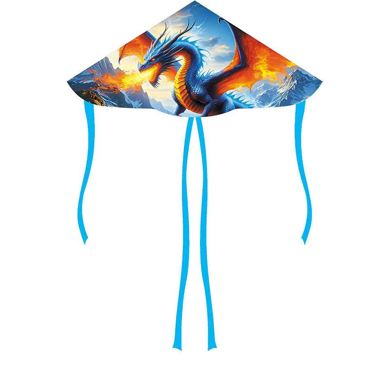 1.3m Cartoon Double Tail Kite for Light Breeze - Easy To Fly for Kids & Adults