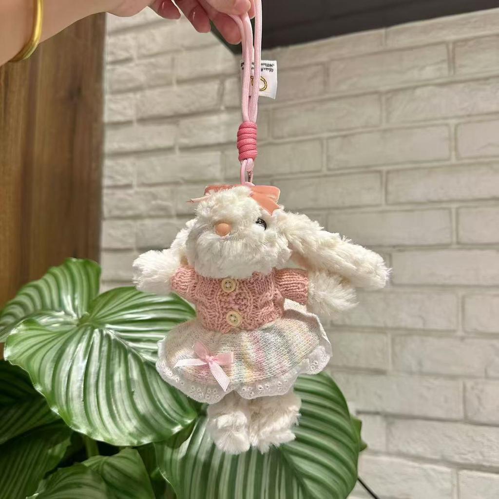Bonnie Bunny Plush Keychain: Cute Girl Doll Bag Charm & Bestie Birthday Gift