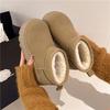 6Cm Snow Boots Women's 2025 Winter New Thick-soled Snow Boots Women's Warm Short Boots Piled Thickened Cotton Shoes