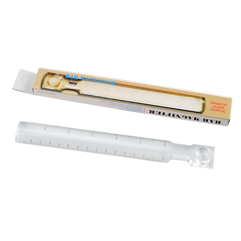 

Handheld Clear Magnifier Bar Magnifying Ruler with Scale Office Home School Supplies 2 in 1 Measuring Tool Clear Ruler 1