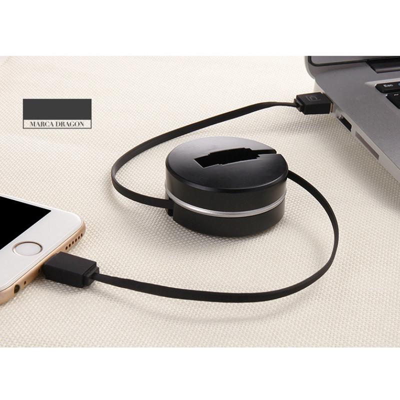 Box Round Retractable Data Cable Multi Functional Charging Cable Iphone For