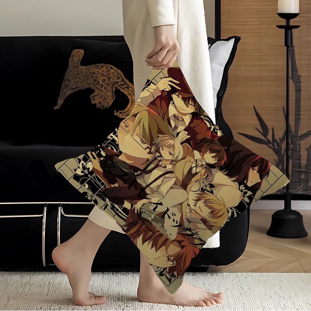 Anime Bungo Stray Dogs Pillowcase toon Gift Cushion Cover Bedroom Home Sofa Chair Seat Decor pillow case