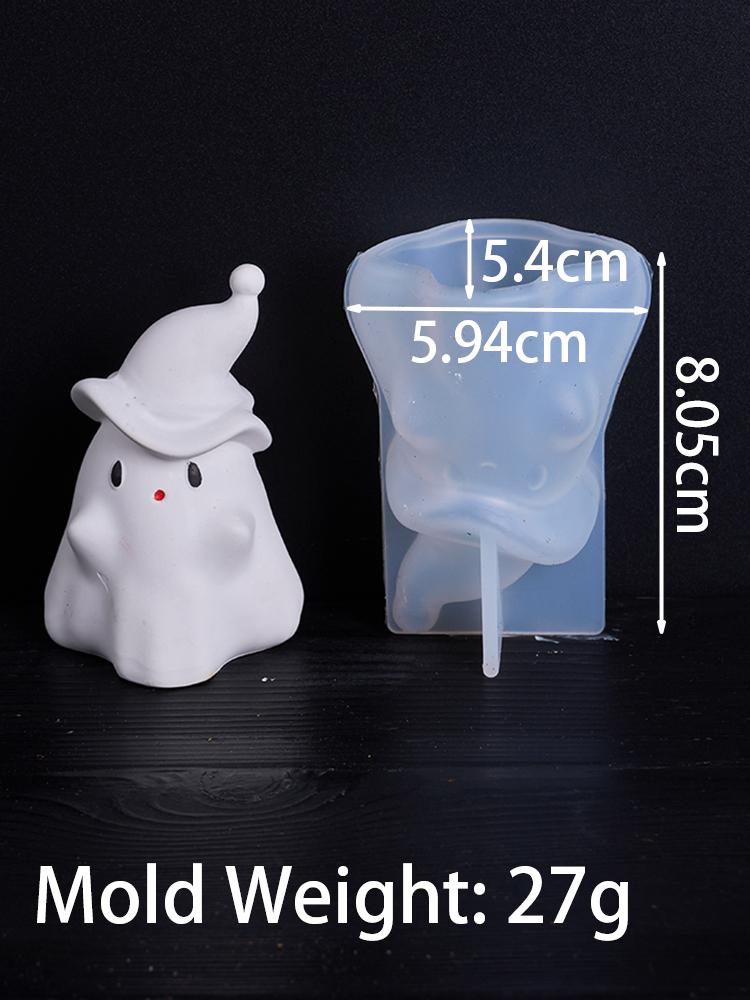 3D Pumpkin Ghost Silicone Mold DIY Halloween Ornaments Candle Molds Aromath Soap Plaster Resin Craft Making Home Holiday Decor