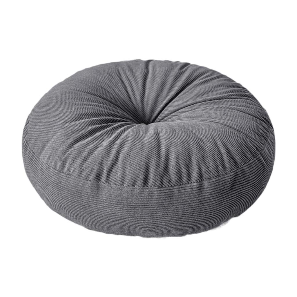 Premium Corduroy Round Floor Pillow Comfortable Plush Cushion Pad for Living Room Sofa Meditation Chair