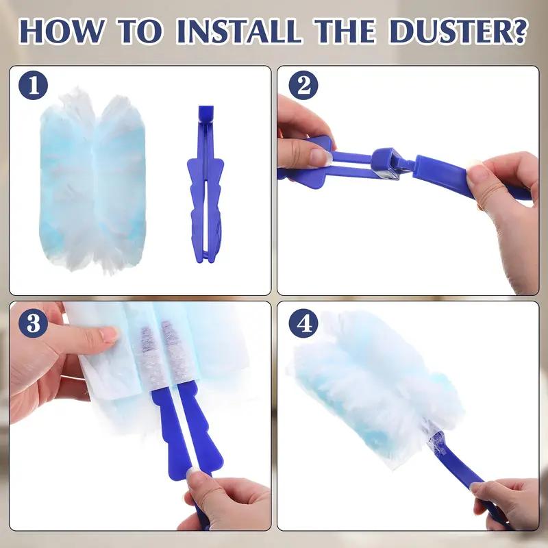 10/20/30/40 Pcs Disposable Static Dust Removal Brush Bedroom, Wall, Furniture, Electronics, Blinds, and Ceiling Fans Dust Removal Tool