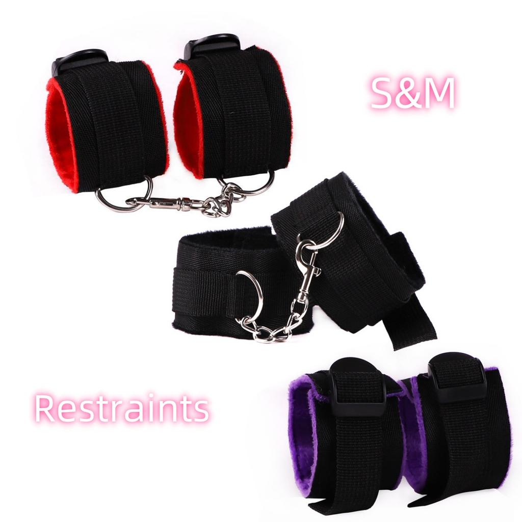 Adult Game BDSM Bondage Soft Plush Handcuff SM Handcuffs Sex Ankle Cuff for 18+ Erotic Couple Sextoy Sex Supplies Shop
