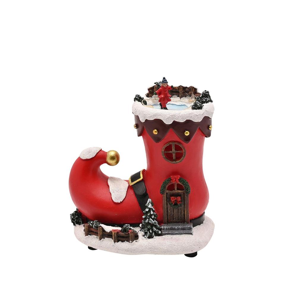 Santa and Friends Light Up Elf Boot House