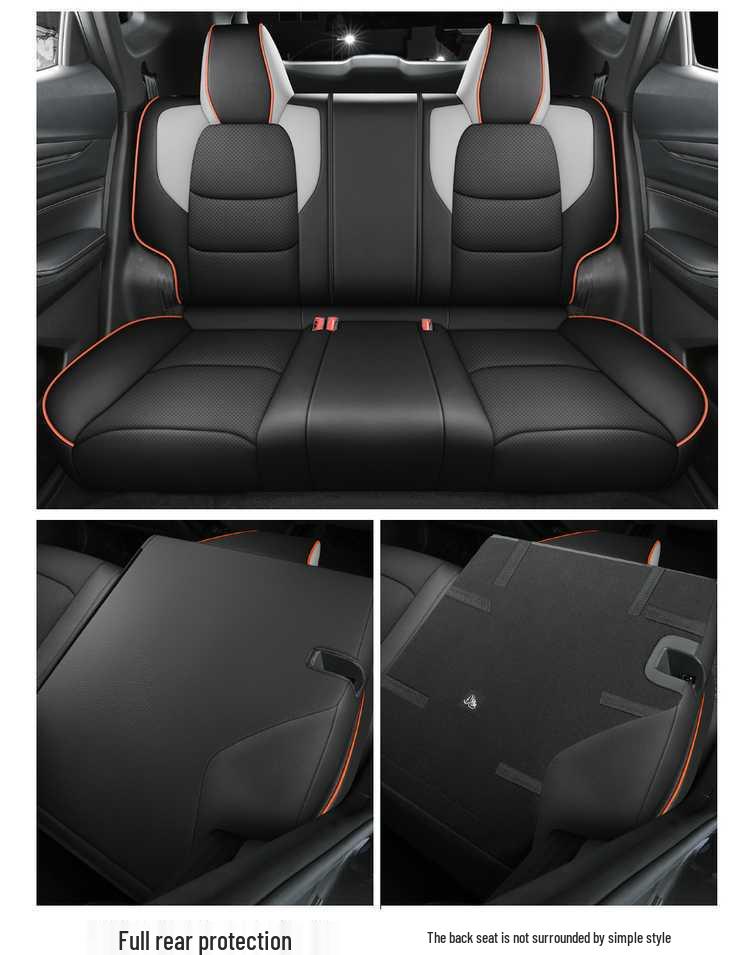 Changan X5 Plus All-Season Universal Leather Seat Cover - Breathable, Full Coverage Cushion.