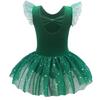 Ballet Performances Wear Leotard Comfortable Girls Dance Dress Glittering Sequins for Childrens Dance Gymnastics