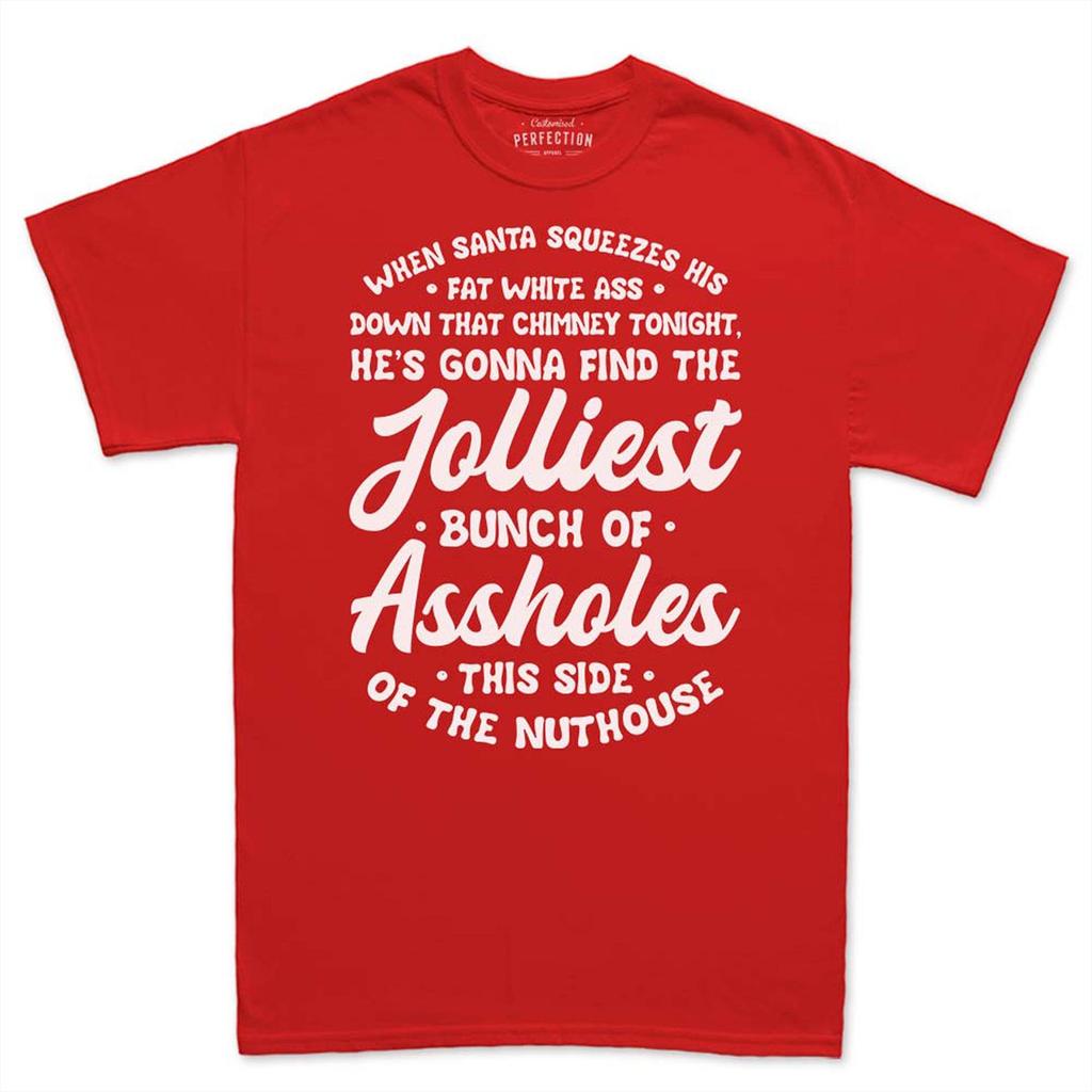 Jolliest Bunch of Assholes Shirt, Funny Christmas Vacation Clark Sayings Tee, Classic Holiday Movie