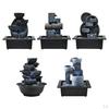 Decorative Tabletop Water Fountain Flowing Feng Shui Outdoor Waterfall Relaxing Table