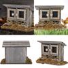 Realistic Wood Chicken Nest Doll House Furniture Miniature Farmhouse Backyard Scene Landscape Ornament For Craft Project