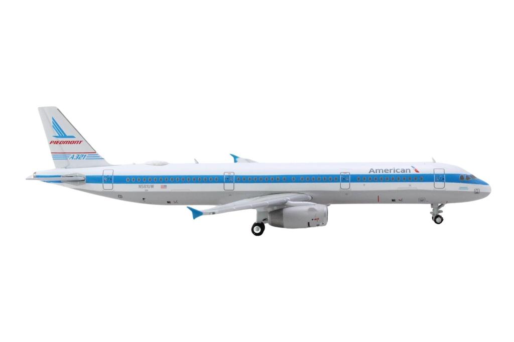GeminiJets GJAAL2257 American Airbus A321 Piedmont Heritage Scale N581UW; 1400