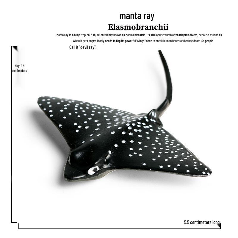 Manta Ray & Batfish Cognitive Toys for Children - Marine Animal Models
