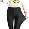 New Autumn/Winter Elastic Glossy Nylon Slim Fit 7/9-Point Flat Foot and Pedal Leggings