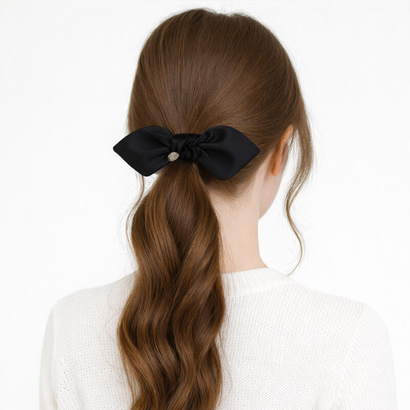 Raina Women's Satin Ribbon Knot Hair Band Luxury Hair Band B76