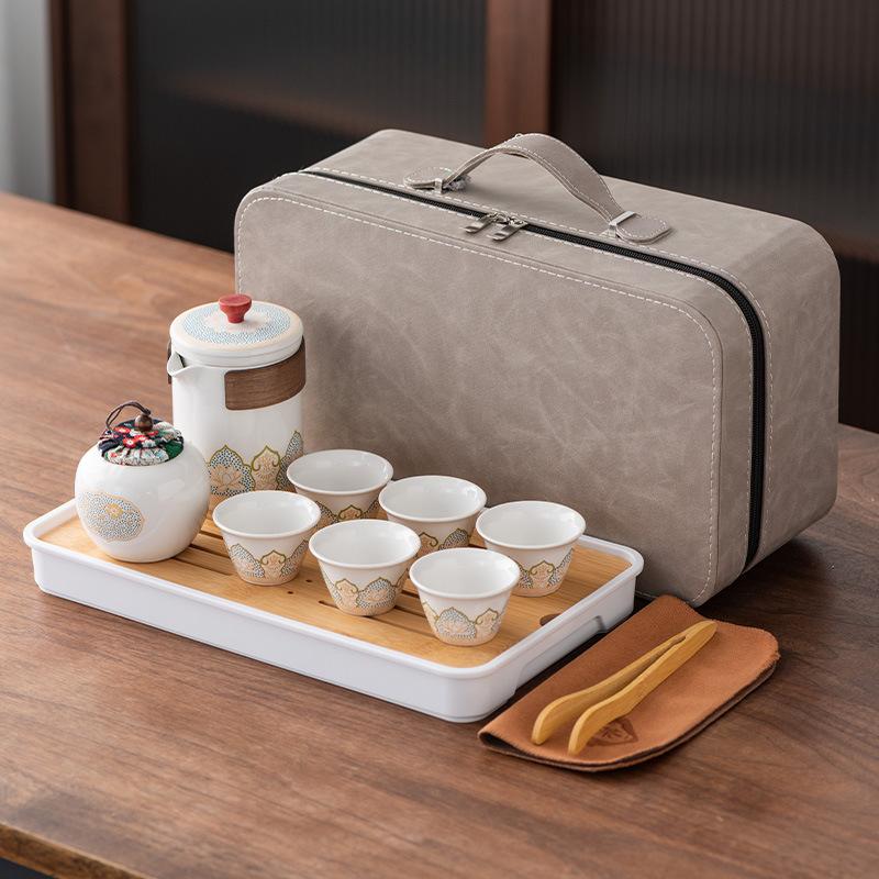 Travel Tea Set, Portable Bag, Express Cup, Outdoor Storage, Portable Tea Cup, Business Souvenir