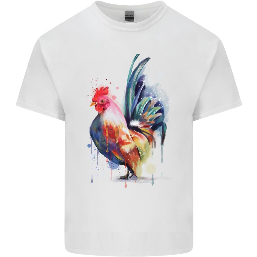 A Chicken Watercolour Kids T-shirt Childrens XL