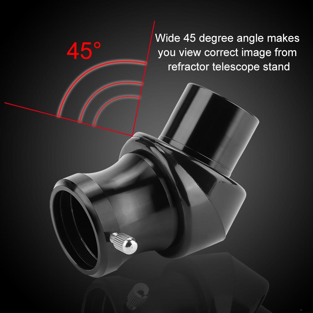 1.25inch 45 Degree 31.7mm Erect Image Diagonal Mirror Astronomical Telescope Eyepiece Accessory