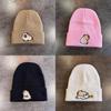 Fashion Knitted Hat With Capybara Embroidery Design Suitable For Daily Use