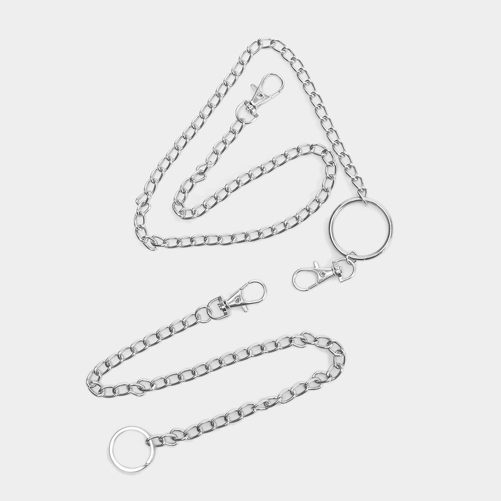 Fashion Rock Punk Pants KeyChain Key Chains Clip Hip Hop Jewelry Wallet Chain Belt