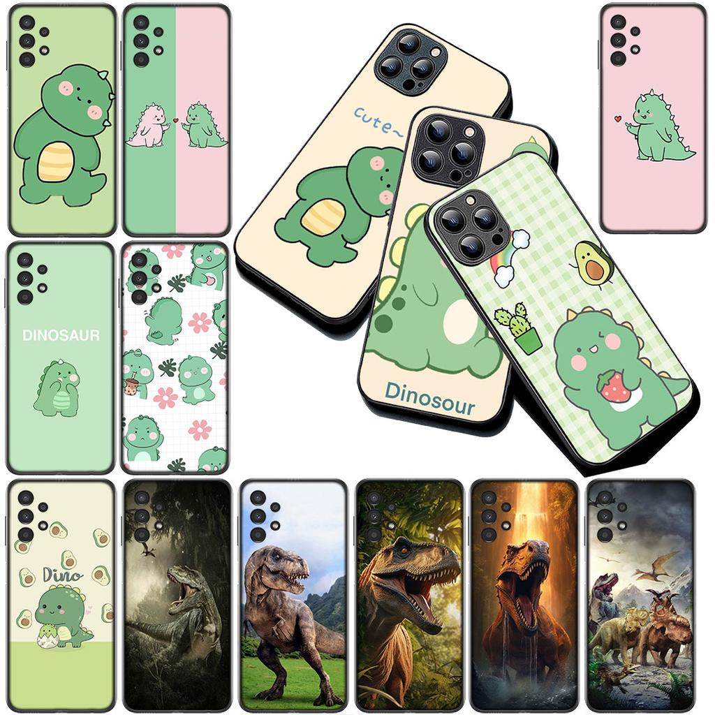 Protective Cover for Samsung Galaxy S24 S25 S23 FE Ultra Plus S7 Edge S25+ S23+ A56 5G Casing Phone Case Anime DinosaurS
