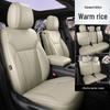 All-Season Universal Leather Seat Cover, Wear-Resistant, Full Coverage, Fits All Car Models