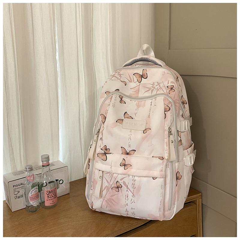 New high-value national antique fresh and sweet backpack junior high school students lightweight spring outing travel large-capacity shoulders