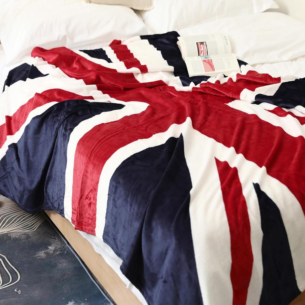 Coperta in Flanella Union Jack Coperta Divano Ufficio Coperta per Riposo