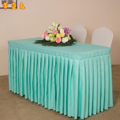 Grote Rok Effen Kleur Rechthoekige Tafelkleden Meerkleurig Grote Rok Tafelkleed Stof Anti-slip Tafelhoes Met plooien 60x60cm