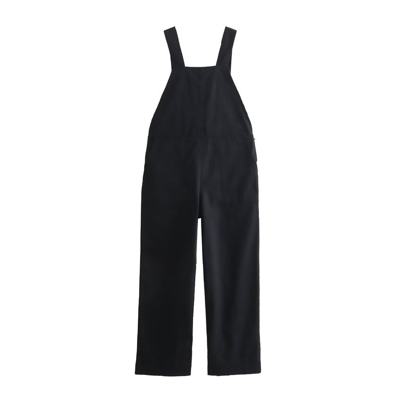 

Kaslead Fashion Wind Fashion Wide Leg Suspender Parka Black XS