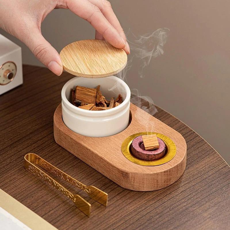 Incense Burner Set Festival Desktop Gifting Decor for Bedroom SPA Meditation