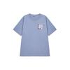Uniqlo Cartoon Anime Print Casual Short Sleeve T-Shirt Unisex Tops Sky-Blue 440673-63