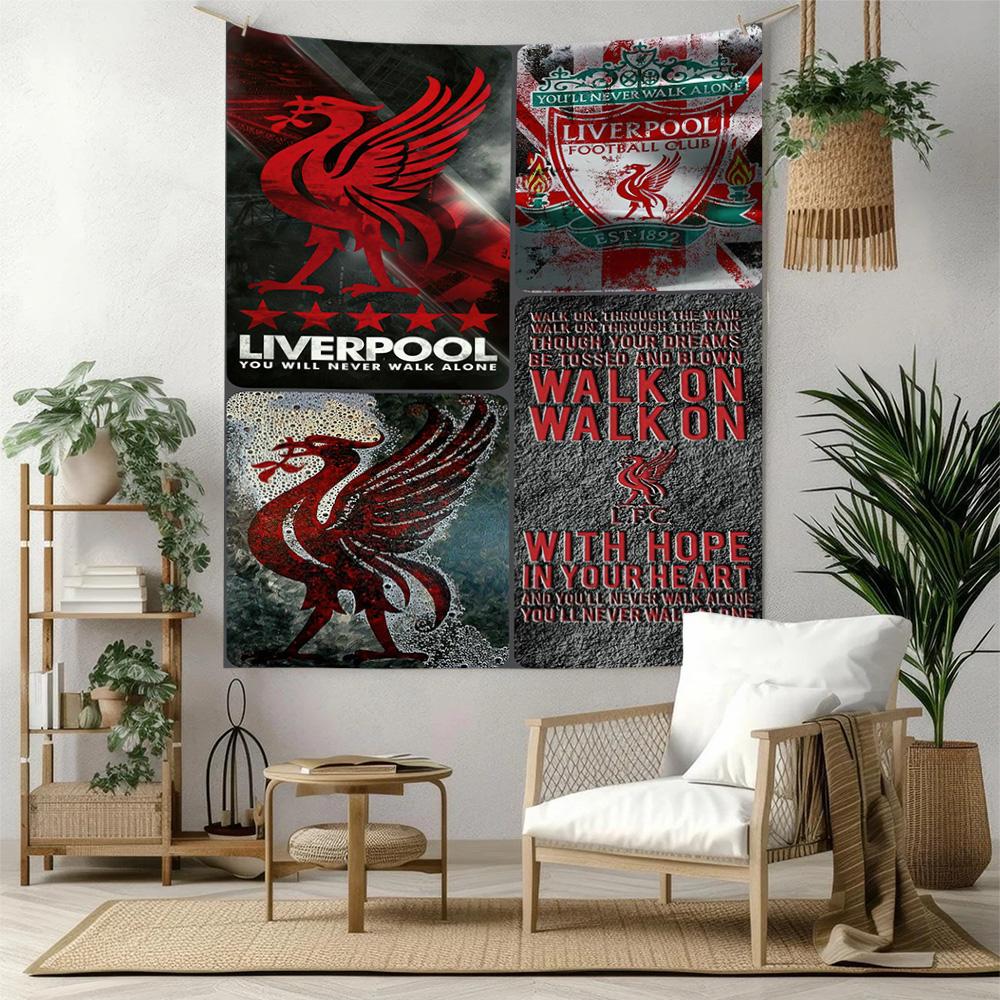 Liverpool Football Club Wall Decor Tapestry Art For Pet Memorial Birthdaywedding Party Backdrop Family Gift