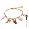 Ozean-Stil Emaille Fisch Muschel Hummer Tropfen Charm Armband Armreif für Frauen Sommer Edelstahl Neuankömmlinge Handgelenkschmuck