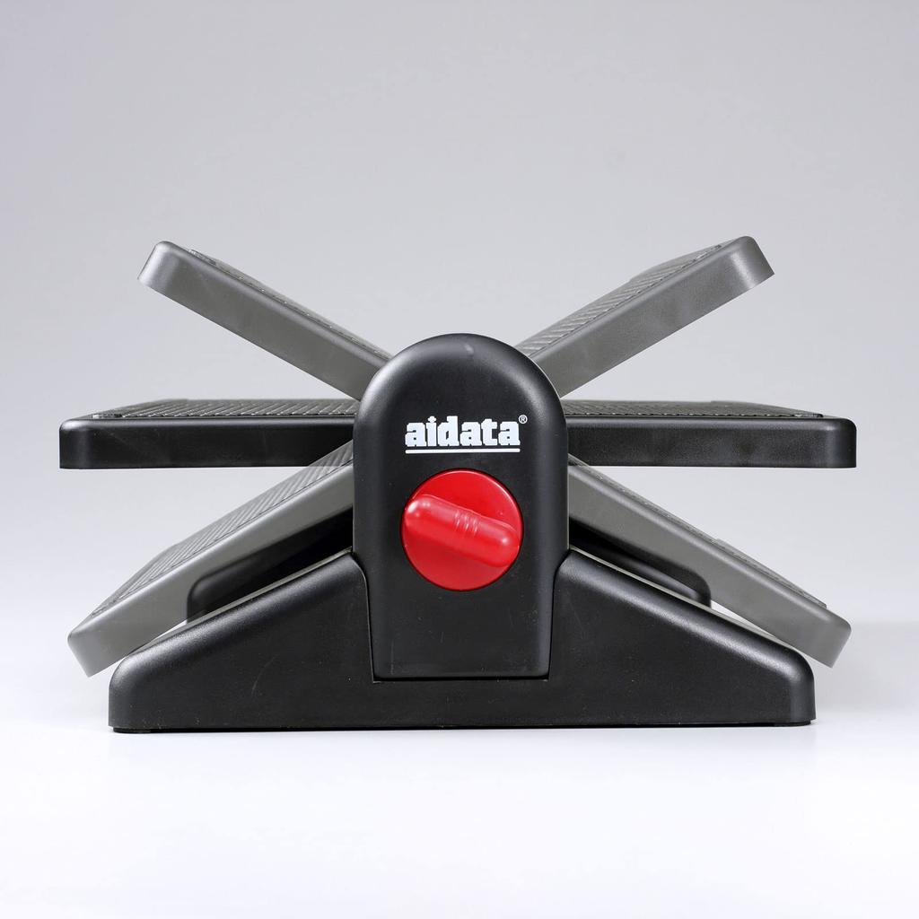 SANWA SUPPLY Ergonomic Footrest for Reduced Adjustable Angle and (Foot Rest) Fatigue, Height, Black, MR-FR3N