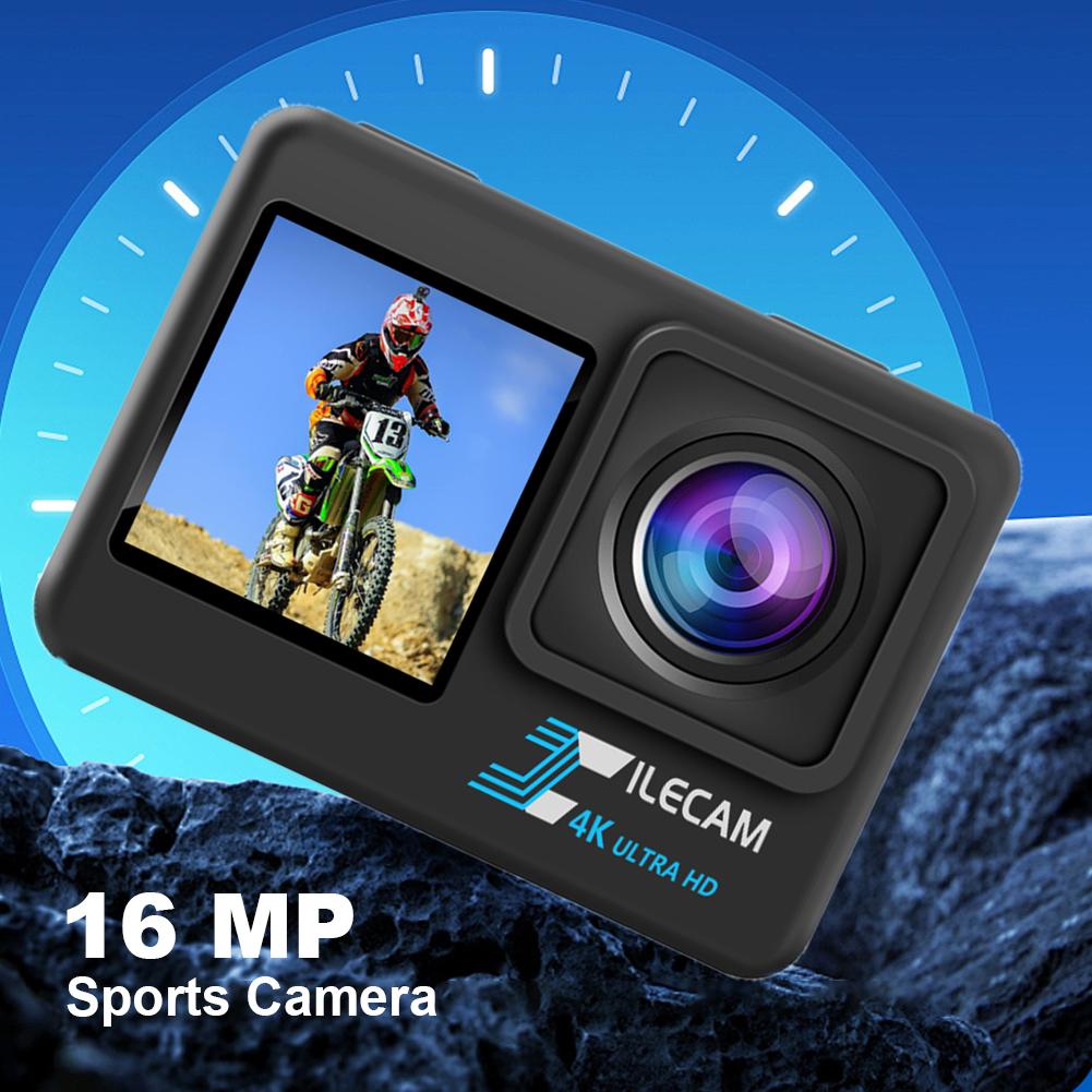 5K Action Camera 4K60FPS 2.0 Inch Touch Screen WiFi Camera 170° Wide Angle 30M Waterproof Video Recording 5X Zoom Sports Cameras