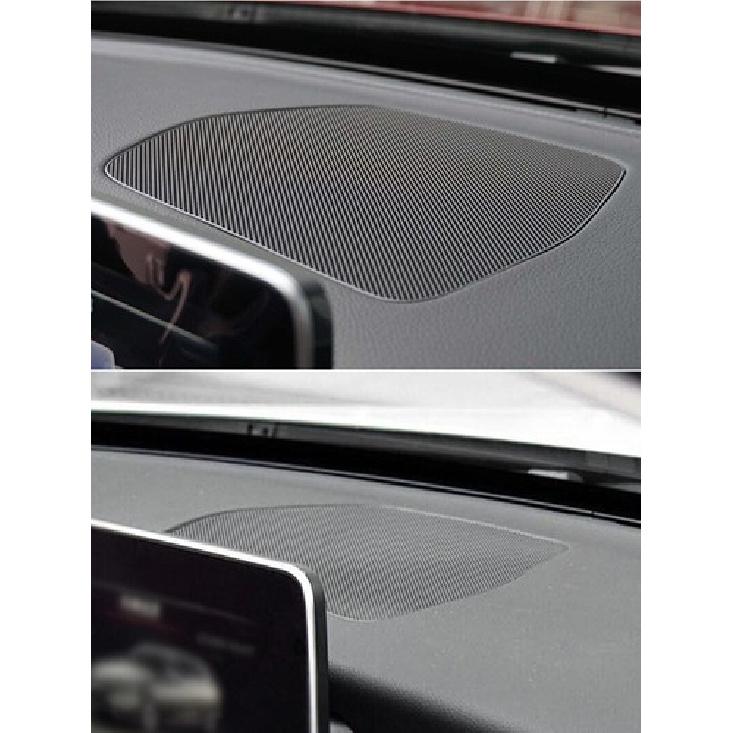 Black ABS Dashboard Speaker Cover Trim For Mercedes Benz C Class W205 2015-
